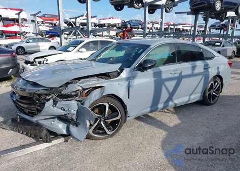 2022 Honda Accord Hybrid Sport из США, поврежденный, VIN 1HGCV3F28NA042055